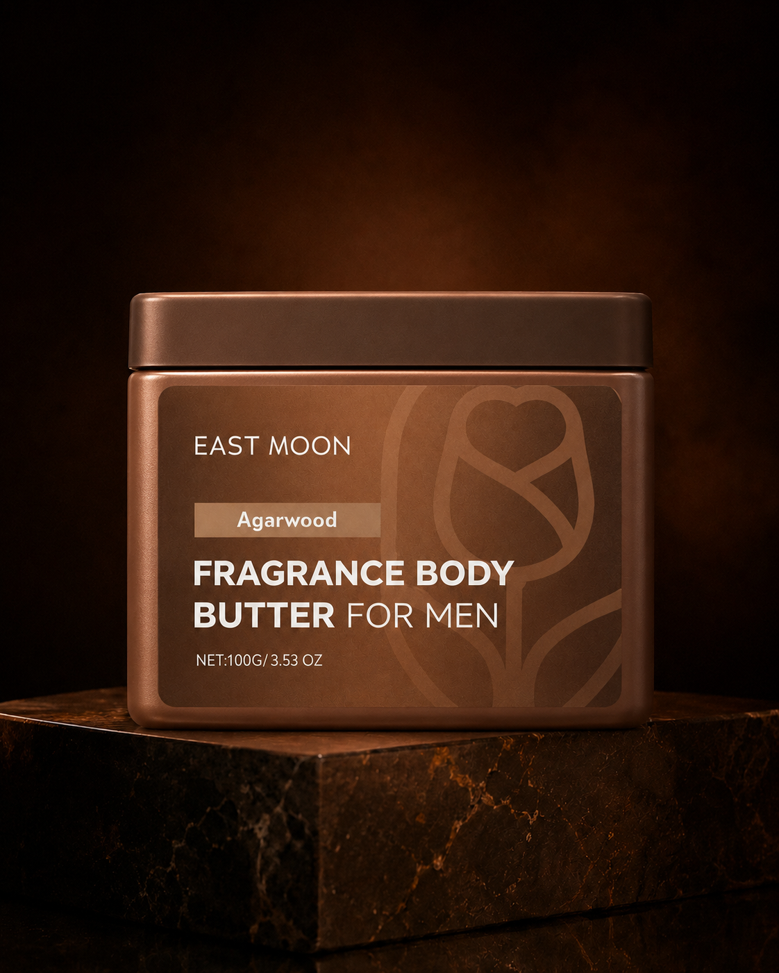 EAST MOON Agarwood Body Butter 100 g – Produktvisualisierung
